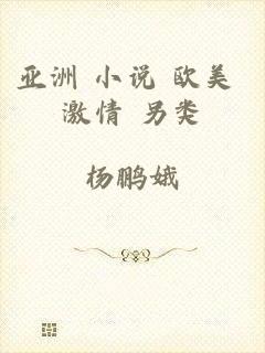 亚洲 小说 欧美 激情 另类